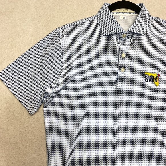 Holderness & Bourne Polo Shirt Mens S Blue Short Sleeve Open Golf Florida - Picture 5 of 10
